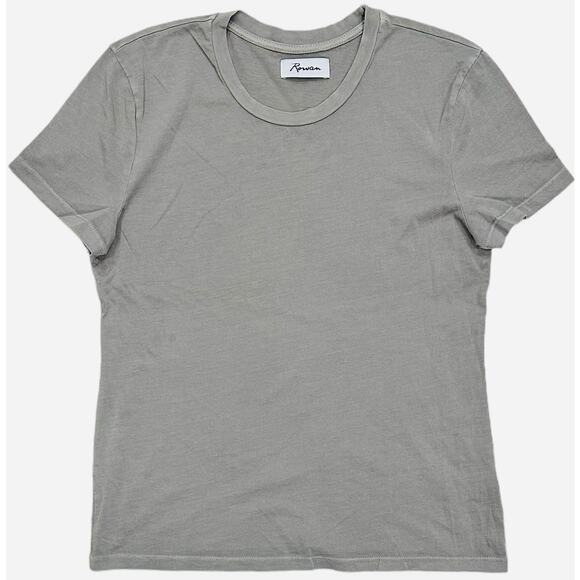 Rowan Women's T-Shirt Tyler Supima Cotton Short Sleeve Top Tee in Desert Sage - Picture 1 of 2